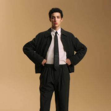 HERMES-PARIS ブラウン ネクタイとポケットチーフ ポシェット - メンズ, ネクタイ・スカーフ・マフラー, ネクタイ
